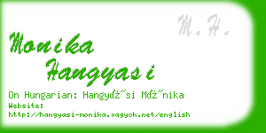 monika hangyasi business card